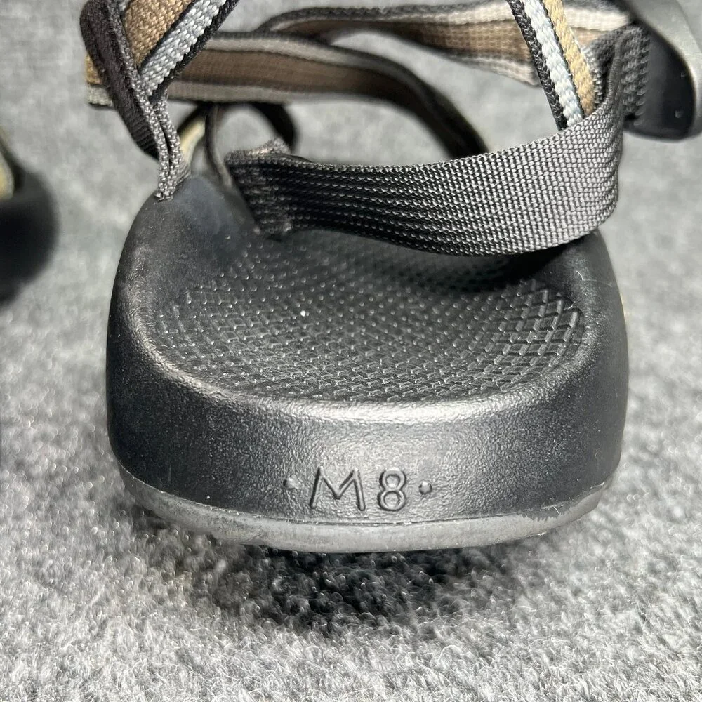 Chaco Z/2 Classic Sandals Men's 8 Black Gold Athletic‎ Outdoor Hiking Spot Water